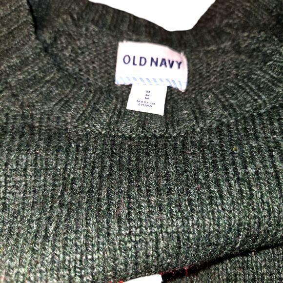 Old Navy Gray Red Medium Women's Sweater Misses Size 8 10 M - Picture 2 of 5